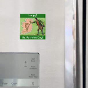 Vintage St. Patrick's Day Erin's Isle Magnet