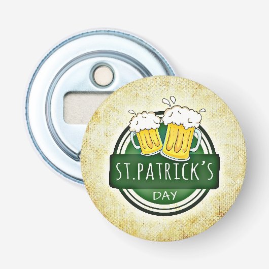 Vintage St. Patrick's Day Flaschenöffner (Vorderseite)