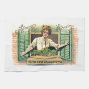 Vintage St. Patrick's Day Geschirrtuch