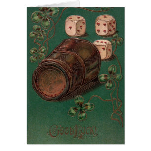 Vintage St. Patrick's Day, Glück Irish Würfel