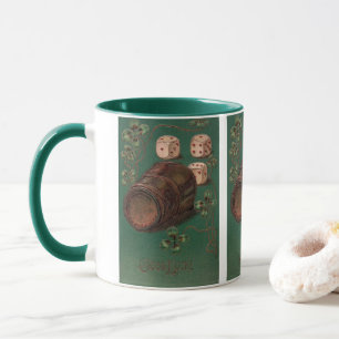 Vintage St. Patrick's Day, Glück Irish Würfel Tasse