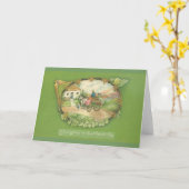 Vintage St. Patrick's Day Grußkarte Karte (Gelbe Blume)