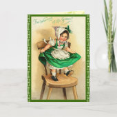 Vintage St. Patrick's Day Grußkarte Karte (Vorderseite)