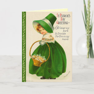 Vintage St. Patrick's Day Grußkarte Karte