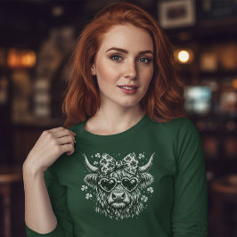 Vintage St. Patrick's Day Highland-Rind T-Shirt
