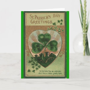 Vintage St Patricks Day Karte