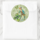 Vintage St. Patrick's Day Klassischer Rundsticker Runder Aufkleber (Tasche)