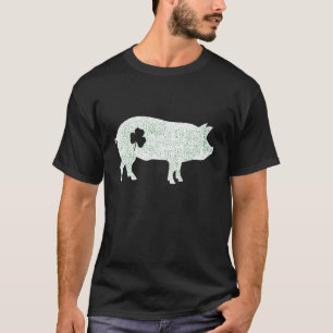 Vintage St. Patricks Day Lustiges Irisches Schwein T-Shirt