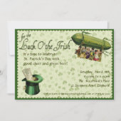 Vintage St. Patrick's Day Party Einladung (Vorderseite)