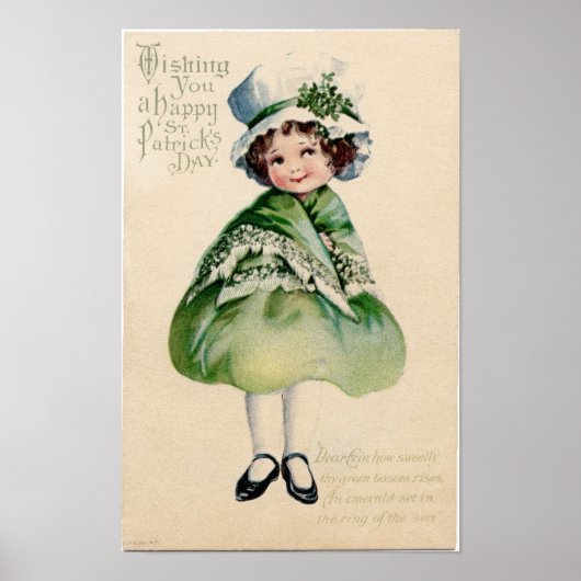 Vintage St. Patrick's Day Poster (Vorne)