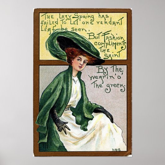 Vintage St. Patrick's Day Poster (Vorne)