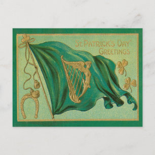Vintage St. Patrick's Day Postkarte
