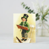 Vintage St. Patrick's Day Postkarte (Stehend Vorderseite)