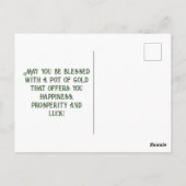 Vintage St. Patrick's Day Postkarte (Rückseite)