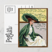 Vintage St. Patrick's Day Postkarte (Vorne/Hinten)