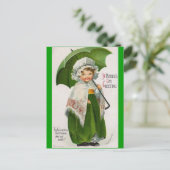 Vintage St. Patrick's Day Postkarte (Stehend Vorderseite)