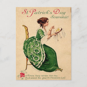 Vintage St. Patrick's Day Postkarte