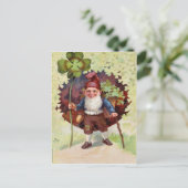 Vintage St. Patrick's Day Postkarte (Stehend Vorderseite)