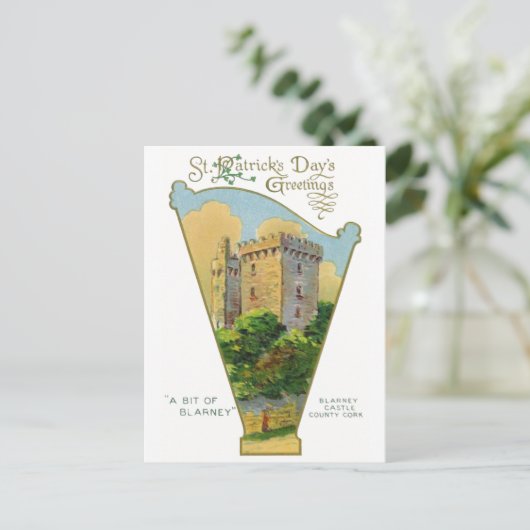 Vintage St. Patrick's Day Postkarten (Stehend Vorderseite)