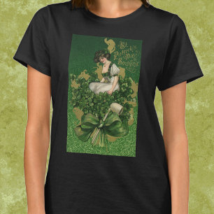 Vintage-St.-Patrick's-Day-Souvenir, Irische Maid T-Shirt