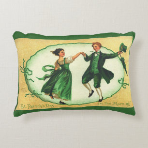 Vintage St. Patricks Day Tanz Irish Spring Feierta Dekokissen