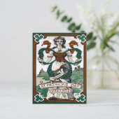 Vintage St Patrick's Postkarte (Stehend Vorderseite)