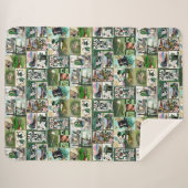 Vintage St Patrick's Sherpadecke (Vorderseite (Horizontal))