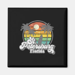 Vintage St. Petersburg Beach Florida Surfen Retro Magnet