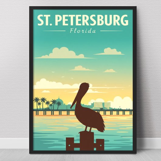 Vintage St. Petersburg Florida Poster