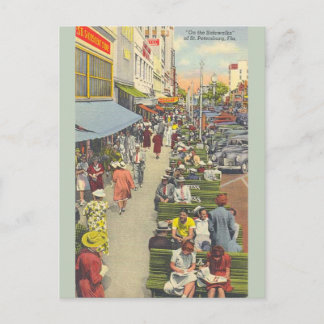 Vintage St. Petersburg Florida Postkarte