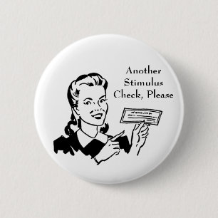 Vintage Staatlicher Konjunkturcheck Button