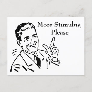 Vintage Staatlicher Konjunkturcheck Postkarte