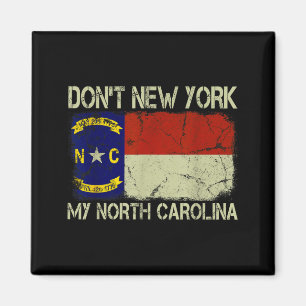 Vintage Staatsflagge New York nicht mein North Car Magnet