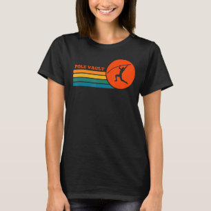 Vintage-Stabhochsprung-Athlet Stabhochsprung Retro T-Shirt