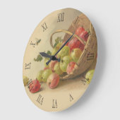 Vintage Stachelbeeren Große Wanduhr (Winkel)