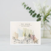 Vintage Stadt Den Haag Niederlande Postkarte (Stehend Vorderseite)