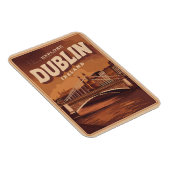 Vintage Stadt Dublin, Irland Magnet (Rechte Seite)