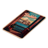 Vintage Stadt Dublin, Irland Magnet (Linke Seite)