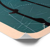 Vintage Stadt Dublin, Irland Poster (Ecke)