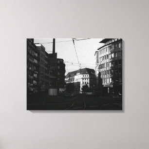 Vintage Stadt Frankfurt Leinwanddruck