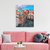 Vintage Stadt Leinwanddruck (Insitu (Wohnzimmer))