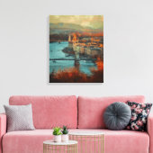 Vintage Stadt Leinwanddruck (Insitu (Wohnzimmer))