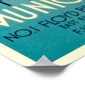 Vintage Stadt New York Reiseplakat Poster (Ecke)