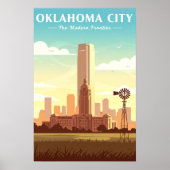 Vintage Stadt Oklahoma Poster (Vorne)