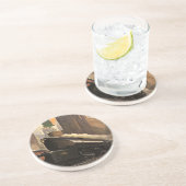 Vintage Stadt, T1 Duplex-Zug auf Eisenbahnstrecken Untersetzer (Seite)