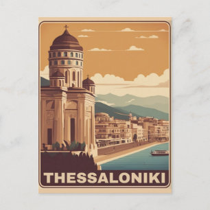 Vintage Stadt Thessaloniki Griechenland Beruf Ande Postkarte