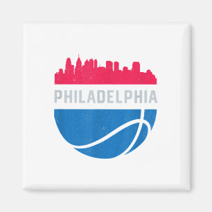 Vintage Stadtansicht von Philadelphia Pa Retro Bas Magnet