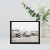 Vintage Stadtgeschäfte Postkarte (Stehend Vorderseite)