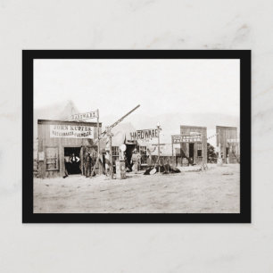 Vintage Stadtgeschäfte Postkarte