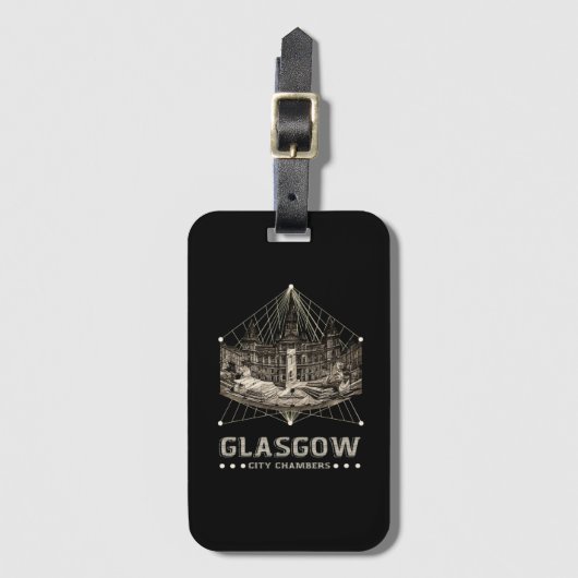 Vintage Stadtkammern Gepäckanhänger (Vorderseite Vertikal)